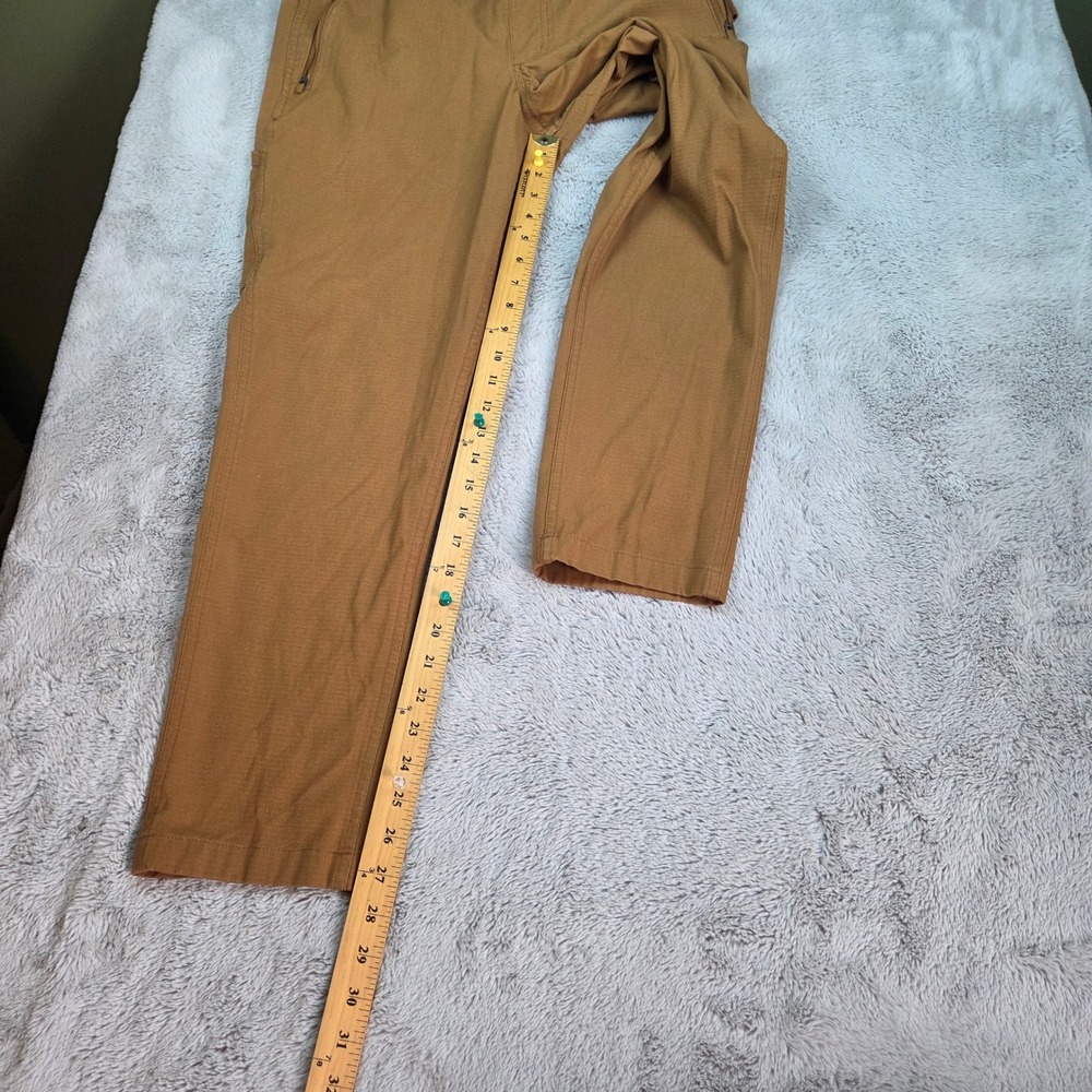 Carhartt Relaxed Fit Canvas Jogger Pants Womens M Reg Elastic Waist Utility Brn - Picture 5 of 13